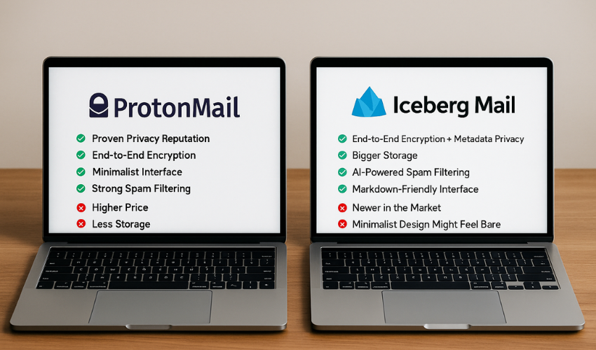 ProtonMail vs Iceberg Mail: The Privacy Veteran vs the Modern Challenger
